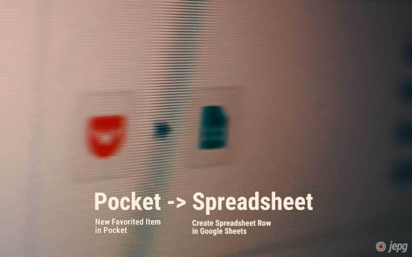 Zapier Pocket Google sheet 1